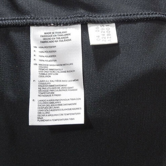 Adidas Athletic Shirt Black With White Stripes SzL - Picture 6 of 6